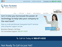 Tablet Screenshot of enersystems.com